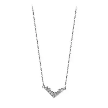 V-образное ожерелье из циркония с бриллиантами и легкой темпераментной роскошной цепочкой на ключицу, новый стиль на осень и зиму