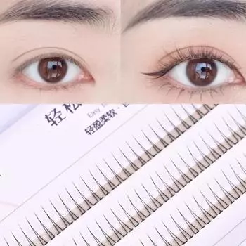 V-образные нижние ресницы ручной работы, натуральные тонкие ресницы, красивые накладные ресницы для женщин