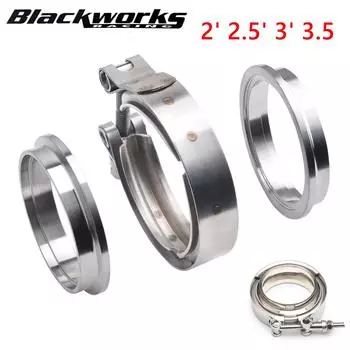 V-образный хомут с фланцем «папа-мама» комплект турбонаддува перепускной клапан V-образный турбо выхлопные трубы автомобильные аксессуары TP-1011A