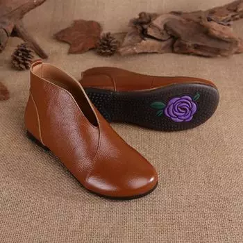 V-образный вырез лаконичные монки женские ботильоны из натуральной кожи женские дизайнерские красные ботильоны женские без застежек челси осень-осень CN 35 (225)