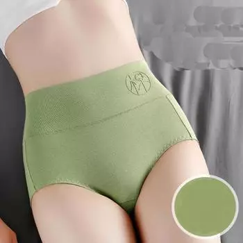 В штучной упаковке 4 шт. антибактериального женского нижнего белья, хлопковое нижнее белье с высокой талией и принтом, минималистичные трусы L