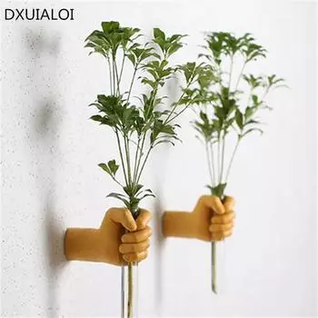В скандинавском стиле настенный цветочный горшок для гостиной настенный индивидуальный креативный декоративный ваза стеклянная ваза DXUIALOI