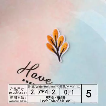 В соответствии с вышивкой Вышивка Ткань Наклейка Компьютерная вышивка Штамп Милый цветок Цветочная одежда Декоративная нашивка Наклейка Ткань 5#