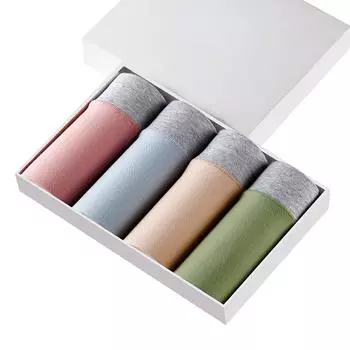 В упаковке 4 пары антибактериального женского нижнего белья, женское хлопковое нижнее белье со средней талией, дышащие и минималистичные трусы L