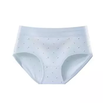 В упаковке 4 предмета антибактериального женского нижнего белья из чистого хлопка, дышащее нижнее белье с принтом, треугольные брюки с цветочным принтом и средней талией для женщин L