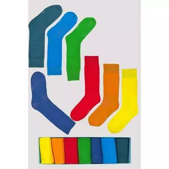 В упаковке 7 пар — пастельные цвета — мужские носки — ароматные, качественные