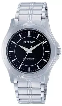 [В&В] Часы FREE WAY AA93-0006 мужские серебряные