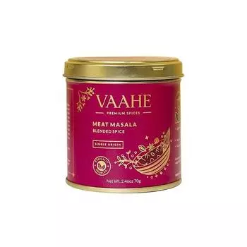 VAAHE Meat Masala | 16+ натуральных специй | Свежемолотые и упакованные | 100% чистые и натуральные | Одно происхождение | Премиальная жестяная коробка (70 г)