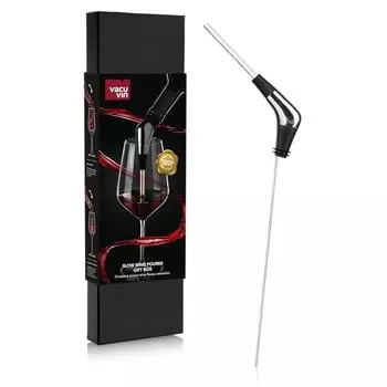 Vacu Vin Slow Wine Pourer, Standard, Stainless
