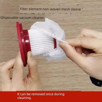 Vacuum Cleaner Disposable Filter Element Non-Woven Fabric Filter Mesh Universal Vacuum Cleaner Filter Element Special Accessories Thickened 200 [buy 100 get 100] efficient filtration
