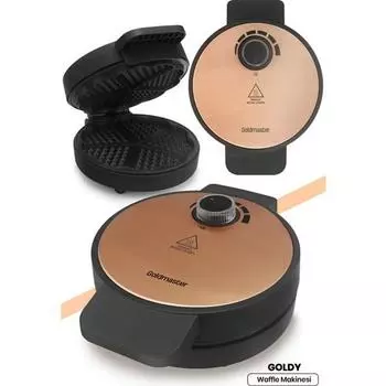Вафельница Goldmaster Goldy Rose Gold, 1000 Вт