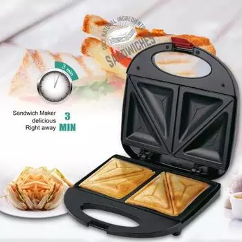 Вафельница с антипригарным покрытием, быстрый нагрев, вилка стандарта США, 110 В, вафельница на 2 ломтика, хлебопечка для сэндвичей для завтрака, машина для гриля, кухонные принадлежности A