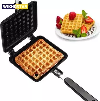 Вафельница, утюг, противень, кухонный инструмент для приготовления пищи, горшок для вафель, пузырьковое яйцо, печь для торта, машина для завтрака, вафельная форма для торта чёрный
