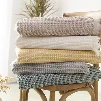 Вафельный чехол для дивана «Все включено» Хлопковая подушка для дивана Всесезонный чехол для дивана Универсальный чехол «Все включено» 180*130CM