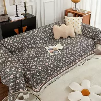 Вафельный чехол для дивана, жаккардовое Нескользящее полотенце для дивана для гостиной, мебельный декор, гобелен, чехол для дивана, универсальное полотенце для дивана 180x130