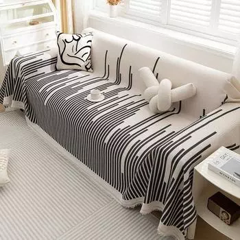 Вафельный чехол для ленивого дивана, полотенце для дивана с защитой от кошачьих царапин, универсальное четырехсезонное универсальное одеяло для дивана 90x180