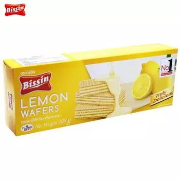 Вафли Bissin Lemon 100 гx 1 шт/3 шт/6 шт/12 шт - Thai Snack