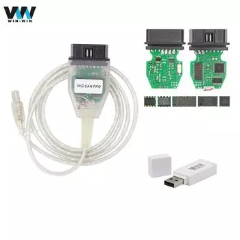 VAG CAN PRO VCP 5.5.1 OBD2 автоматический диагностический инструмент VAG COM USB-интерфейс ATMEGA162 OBD II кабель для VW VAG кабель VCP