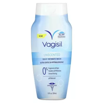 Vagisil, ежедневное средство для интимной гигиены, без запаха, 12 жидких унций (354 мл)