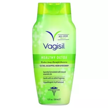Vagisil, Healthy Detox, средство для мытья всего тела, 12 жидких унций (354 мл)