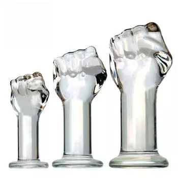 VaHppy большая стеклянная анальная пробка 5-6,5 см, моделирование кулака, секс-игрушки для фистинга, мастурбаторы, тренировка анального расширения 18+