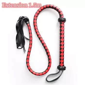 VaHppy Extension 1,5 м из искусственной кожи, плетение всего тела с кисточками, хвостовые кнуты, БДСМ, SM, секс-игрушки, реквизит для выступления на сцене, королева