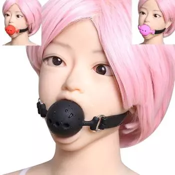 VaHppy Gags черный/красный/розовый пояс из искусственной кожи силиконовые шарики 3,5/4,5/5 см SM секс-игрушки рвотные позывы слюни пара игры в бондаж товары для взрослых S