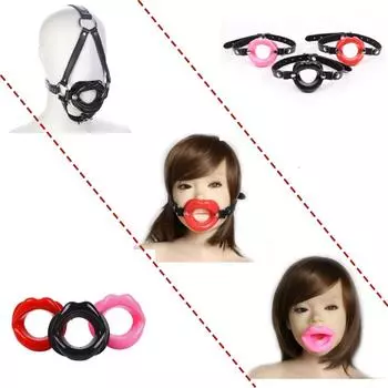 VaHppy Игры для пар Секс-игрушки Приколы Маски для лица Глубокая глотка Оральный секс SM БДСМ Рот O-образные кандалы для полости рта Бондаж Товары для взрослых