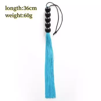 VaHppy Маленькие кнуты 60 г 36 см Ручка в форме тыквы Резиновая кисточка Хвост 6 цветов SM БДСМ Вещи Товары для взрослых Секс-игрушки Пара Флирт Накачка задницы