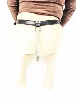 VaHppy SM БДСМ Секс-игрушки Анальные проститутки Ремни Пояс Принудительное бондаж Рабство собак 5 размеров Нержавеющая сталь + ПУ Парные игры Захватывающая альтернатива