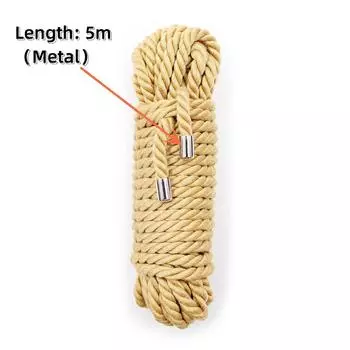 VaHppy SM БДСМ связывающие веревки 5 м с металлической головкой 6 цветов секс-игрушки сизалевая веревка альтернативный реквизит для секс-игр