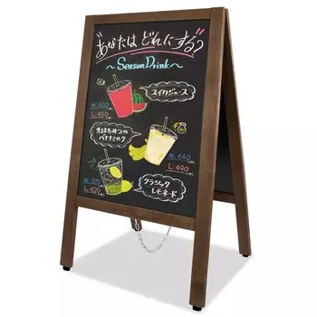 VAIIGO черный стоячий складной деревянный магазин меню информационный деревянный противопадающий знак подходит для внутреннего и наружного использования приветственный знак магазина вывеска типа А,