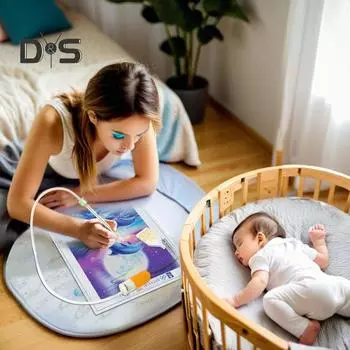 Вакуумная алмазная художественная ручка, электрический инструмент для размещения алмазов, без воска, с питанием от USB, вакуумная алмазная художественная ручка для самостоятельного алмазного искусства оранжевый