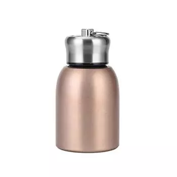 Вакуумная бутылка для воды из нержавеющей стали на 300 мл с подъемным кольцом, двухслойная вакуумная колба 300mL