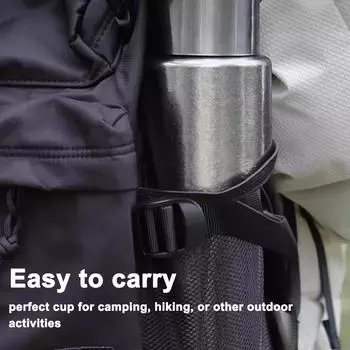 Вакуумная чашка для кемпинга и пешего туризма, двухслойная чашка для воды, портативные вакуумные чашки 800 мл, большая емкость handle lid type