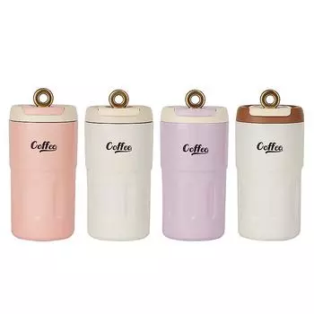 Вакуумная чашка из нержавеющей стали 316. Интеллектуальная чашка для измерения температуры. Портативная двухслойная вакуумная чашка с интеллектуальным дисплеем температуры. 500ml розовый