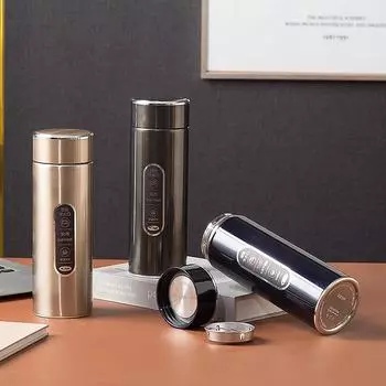 Вакуумная чашка из нержавеющей стали 316, мужская и женская портативная чашка для чая, чашка для чая с разделением воды 420ml