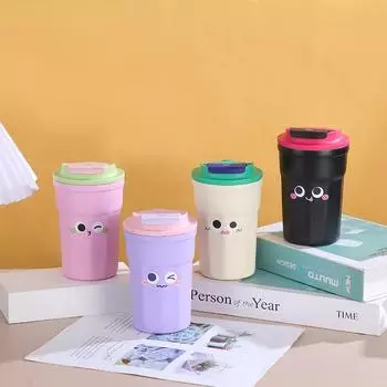 Вакуумная чашка из нержавеющей стали, высококачественный внешний вид, переворачивающаяся кофейная чашка, переносная автомобильная чашка 420ml