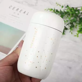 Вакуумная колба 200 мл портативный пищевой термос из нержавеющей стали термоконтейнер бутылка для супа работа на открытом воздухе белый