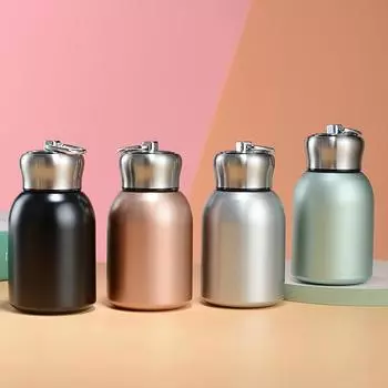 Вакуумная колба из нержавеющей стали 304, вакуумная колба с вкладышем, мини-портативная чашка для воды Chubby Ding 300ml