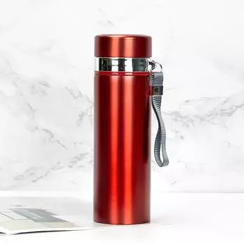 Вакуумная колба из нержавеющей стали. Бизнес-слинг. Вакуумная колба. Рекламная чашка из нержавеющей стали. 500ml красный