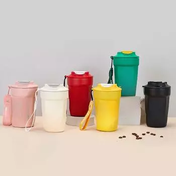 Вакуумная кружка из нержавеющей стали, Высококачественная уличная автомобильная портативная чашка для воды, большая пузатая чашка 350ml розовый