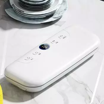 Вакуумная машина для запайки Автоматическая машина для запечатывания пластика Вакуумная машина для консервирования пищевых продуктов Маленькая вакуумная машина белый