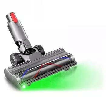 Вакуумная насадка для Dyson V10 Slim V12 Slim Floor Soft Roller Brush Head со светодиодной подсветкой для деревянного пола