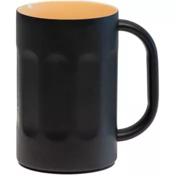 Вакуумная пивная кружка E700BC черная 700 мл [PILMOA] чёрный