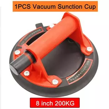Вакуумная присоска 8 дюймов 200 кг грузоподъемность артефакт воздушный насос сверхпрочный керамическая плитка фиксатор мраморный инструмент пластина экстрактор красный