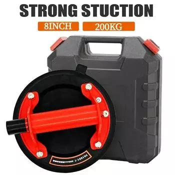 Вакуумная присоска 8 дюймов грузоподъемность 200 кг сверхмощный вакуумный подъемник для гранитной плитки стекла ручная подъемная присоска зелёный
