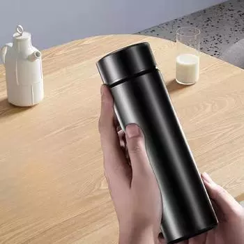 Вакуумная умная термос из нержавеющей стали 304 для офиса и бизнеса, прямая светодиодная чашка с сенсорным экраном и температурой 500ml