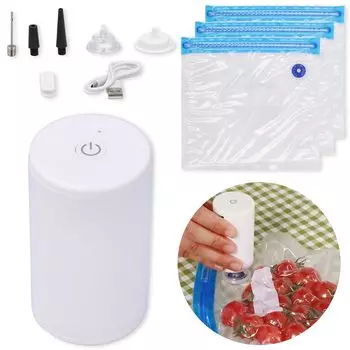 Вакуумная упаковка Вакуумная упаковка Вакуумная упаковка USB Простая в вакуумировании дегазированная и пищевая домашняя упаковочная машина, ручная, сверхкомпактная машина, насос,