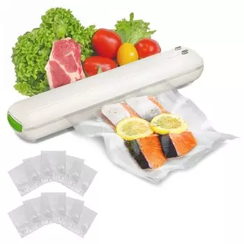 Вакуумная упаковочная машина dretec с функцией хранения вакуумной еды вакуумная домашняя еда для животных и младенцев свежая сумка цвета слоновой кости, замороженная, пригодная для использования в микроволновой печи, долговечная